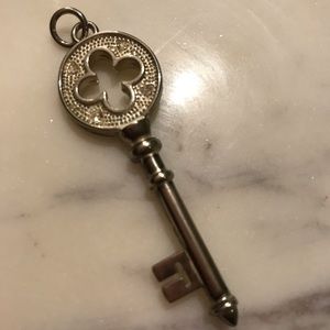 Tiffany & Co. Sterling silver key necklace charm